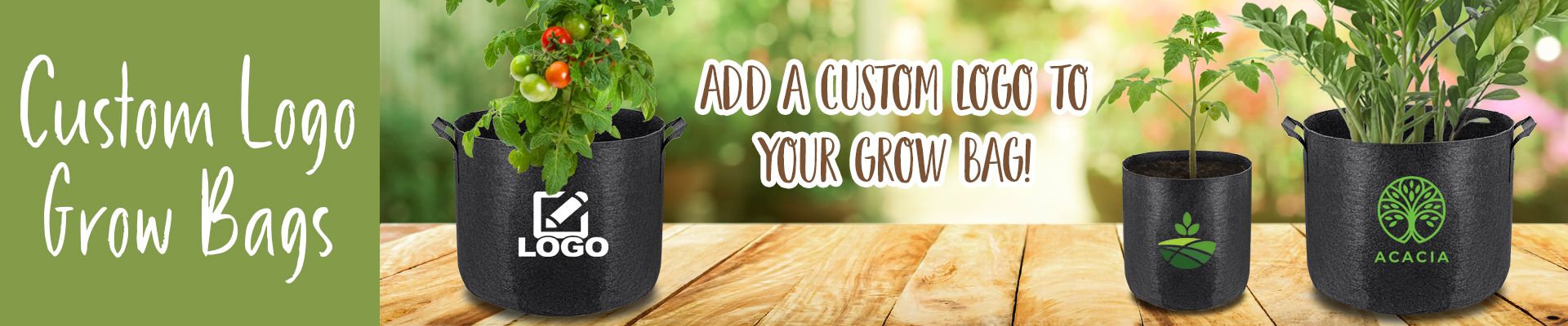 Custom Logo Grow Bag
